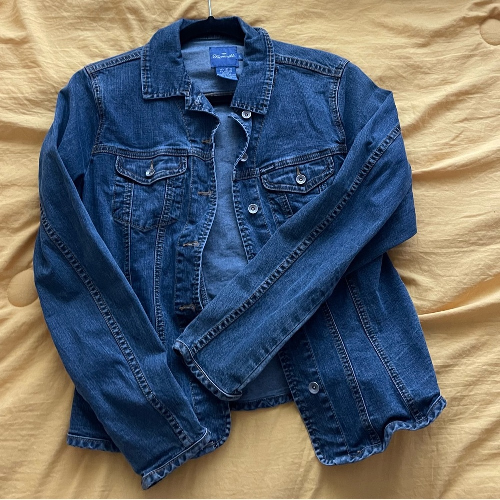 EUC Faconnable Jean Jacket size small